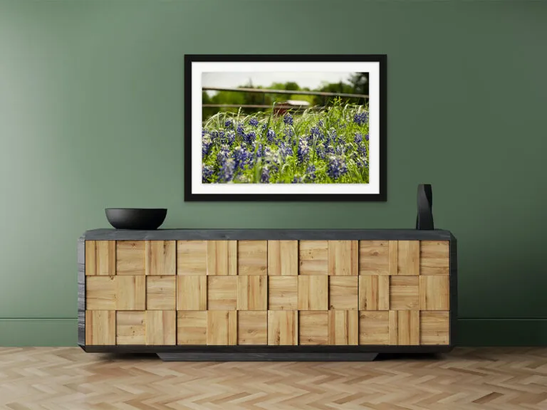 Art Placer Flowers on the Fence-1-1200